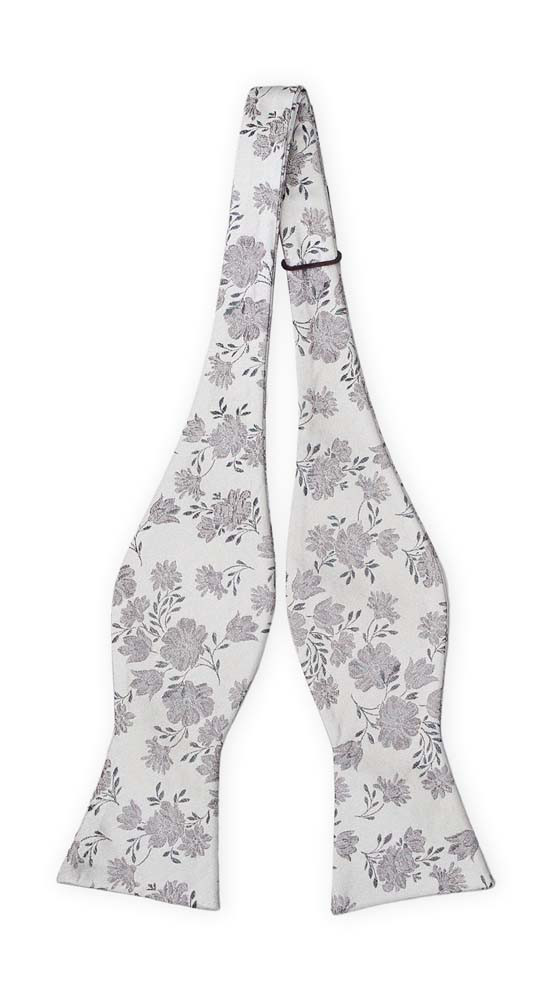 TOSSBLOSSOM Silver grey uknyttet sløyfe