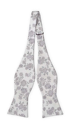 TOSSBLOSSOM Silver grey uknyttet sløyfe