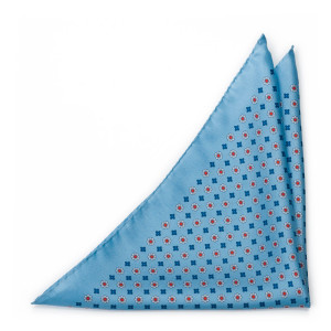 TRIFOGLEZZA Light blue lommetørkle