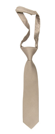 Twillie Taupe barneslips liten ferdigknyttet