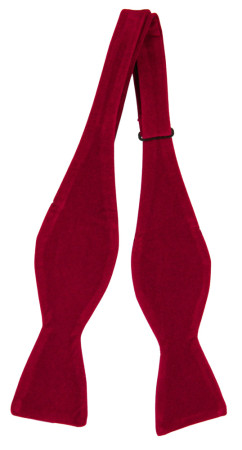 Velvet Maroon uknyttet sløyfe