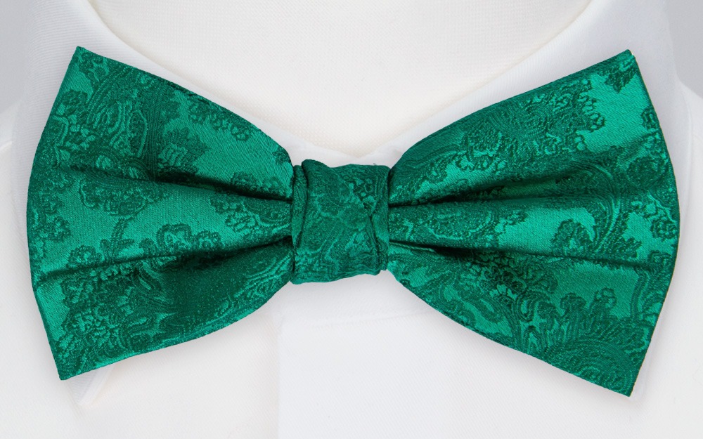 WEDDED EMERALD GREEN knyttet sløyfe