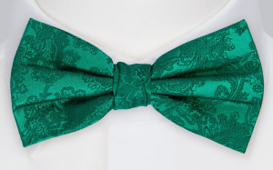 WEDDED EMERALD GREEN knyttet sløyfe
