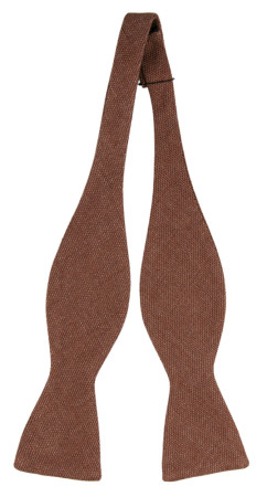 YARNING Cinnamon Brown uknyttet sløyfe